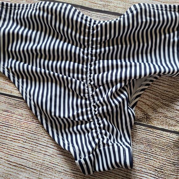 Xhilaration Navy Stripe Bikini Bottom - Picture 6 of 7